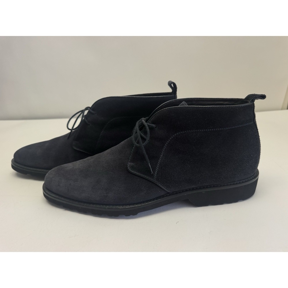 BRUNO MAGLI Blue Suede Leather Chukka Boots Made In Italy EUC Size 12 READ!! - Picture 4 of 15